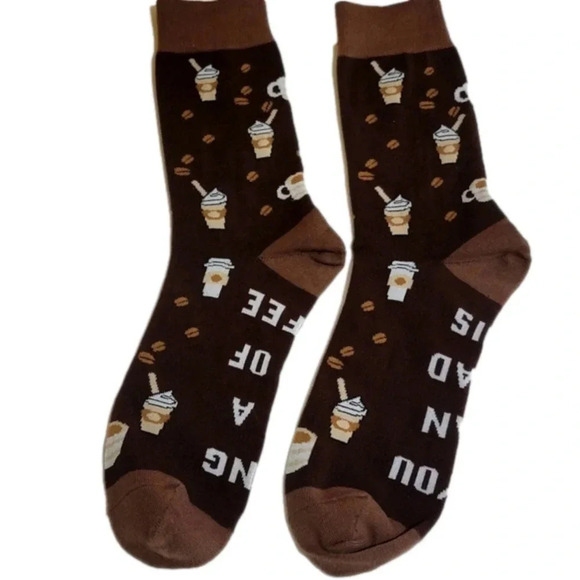 NWOT Men's Coffee Socks - Picture 3 of 4